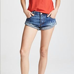 One Teaspoon Pacifica Bandits Shorts In Cobaine